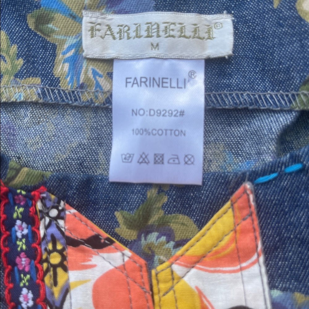 Farinelli Patchwork Dress . Sz M - image 5
